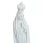 Imagem de Nossa Senhora de Fátima de Mármore Branco Strass - 25 cm