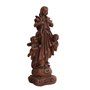 Imagem de Nossa Senhora Desatadora dos Nós de Resina Efeito Madeira - 20 cm