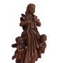 Imagem de Nossa Senhora Desatadora dos Nós de Resina Efeito Madeira - 20 cm