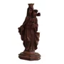 Imagem de Nossa Senhora do Carmo de Resina Efeito Madeira - 20 cm