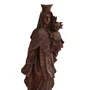 Imagem de Nossa Senhora do Carmo de Resina Efeito Madeira - 20 cm