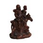 Imagem de Nossa Senhora do Desterro Resina Efeito Madeira - 12 cm