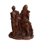 Imagem de Nossa Senhora do Desterro Resina Efeito Madeira - 12 cm