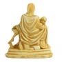 Imagem de Nossa Senhora Pietá de Mármore Amarelo - 19 cm x 17 cm
