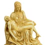 Imagem de Nossa Senhora Pietá de Mármore Amarelo - 19 cm x 17 cm