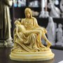Imagem de Nossa Senhora Pietá de Mármore Amarelo - 19 cm x 17 cm