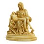 Imagem de Nossa Senhora Pietá de Mármore Amarelo - 19 cm x 17 cm