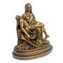 Imagem de Nossa Senhora Pietá de Mármore com Pintura em Bronze - 19 cm