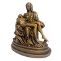 Imagem de Nossa Senhora Pietá de Mármore com Pintura em Bronze - 19 cm