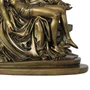 Imagem de Nossa Senhora Pietá de Mármore com Pintura em Bronze - 44 cm