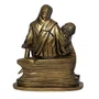 Imagem de Nossa Senhora Pietá de Mármore com Pintura em Bronze - 44 cm
