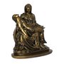 Imagem de Nossa Senhora Pietá de Mármore com Pintura em Bronze - 44 cm