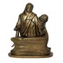 Imagem de Nossa Senhora Pietá de Mármore com Pintura em Bronze - 44 cm
