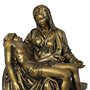 Imagem de Nossa Senhora Pietá de Mármore com Pintura em Bronze - 44 cm