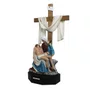 Imagem de Nossa Senhora Pietá de Resina com Cruz de Madeira - 85 cm