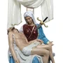 Imagem de Nossa Senhora Pietá de Resina com Cruz de Madeira - 85 cm
