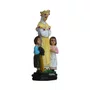 Imagem de Nossa Senhora Salette com Crianças de Resina Nacional - 15 cm