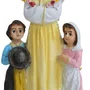 Imagem de Nossa Senhora Salette com Crianças de Resina Nacional - 15 cm