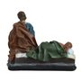 Imagem de Sagrada Família Descansando de Resina Nacional - 15 cm x 18 cm