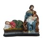 Imagem de Sagrada Família Descansando de Resina Nacional - 15 cm x 18 cm