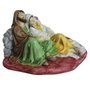 Imagem de Sagrada Família Descansando de Resina Nacional - 15 cm x 28 cm