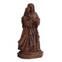 Imagem de Sagrada Família Egípcia Resina Efeito Madeira - 21 cm