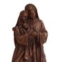 Imagem de Sagrada Família Egípcia Resina Efeito Madeira - 21 cm
