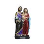 Imagem de Sagrada Família Veste Bordada de Resina Nacional - 21 cm