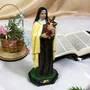 Imagem de Santa Teresinha de Resina Nacional - 22 cm