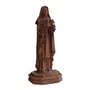 Imagem de Santa Teresinha Resina Efeito Madeira - 15 cm