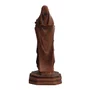 Imagem de Santa Teresinha Resina Efeito Madeira - 15 cm