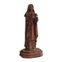 Imagem de Santa Teresinha Resina Efeito Madeira - 15 cm
