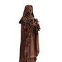Imagem de Santa Teresinha Resina Efeito Madeira - 15 cm