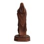Imagem de Santa Teresinha Resina Efeito Madeira - 15 cm