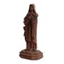 Imagem de Santa Teresinha Resina Efeito Madeira - 15 cm