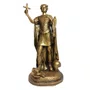 Imagem de Santo Expedito de Mármore Com Pintura Em Bronze - 45 cm
