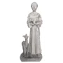 Imagem de São Francisco de Assis com Cervo em Mármore - 42cm