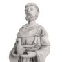 Imagem de São Francisco de Assis com Cervo em Mármore - 42cm