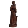 Imagem de São Francisco Resina Efeito Madeira - 21 cm