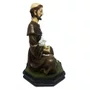 Imagem de São Francisco Meditando de Resina Nacional  - 20 cm