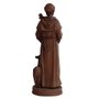 Imagem de São Francisco Resina Efeito Madeira - 21 cm