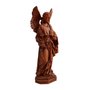 Imagem de São Gabriel Arcanjo Resina Efeito Madeira - 20 Cm