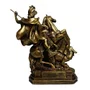 Imagem de São Jorge com Pintura em Bronze de Resina Nacional - 28 cm