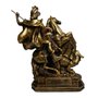 Imagem de São Jorge com Pintura em Bronze de Resina Nacional - 28 cm