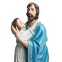 Imagem de São José Afetuoso com Jesus de Resina Nacional - 29 cm