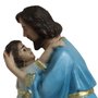 Imagem de São José Afetuoso Menino Jesus de Resina Nacional - 20 cm