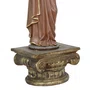 Imagem de São José Dourado com Pedestal de Resina Nacional - 70 cm