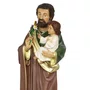 Imagem de São José Dourado com Pedestal de Resina Nacional - 70 cm