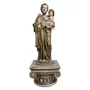 Imagem de São José Dourado com Pedestal de Resina Nacional - 70 cm
