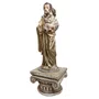 Imagem de São José Dourado com Pedestal de Resina Nacional - 70 cm
